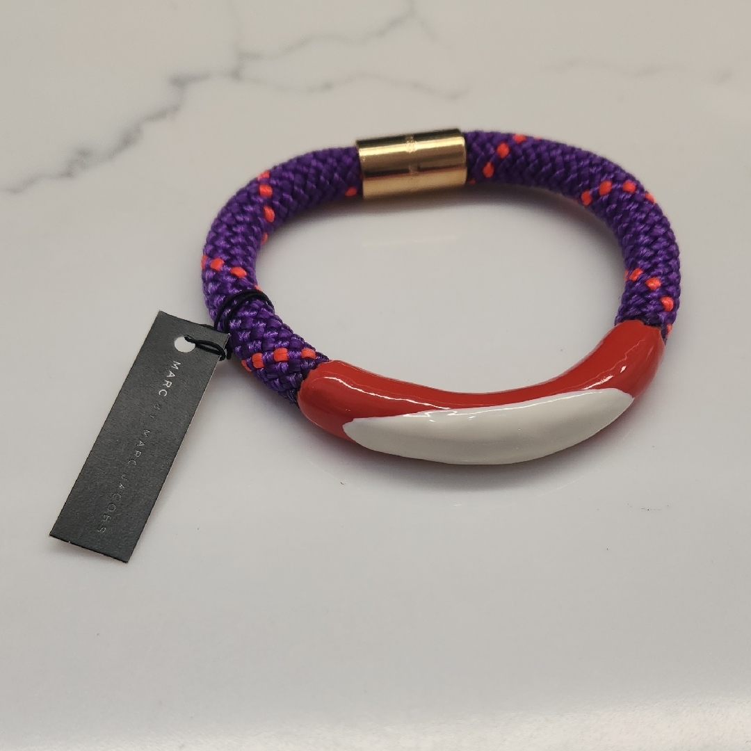 Marc By Marc Jacobs Purple And Red Rope Bracelet